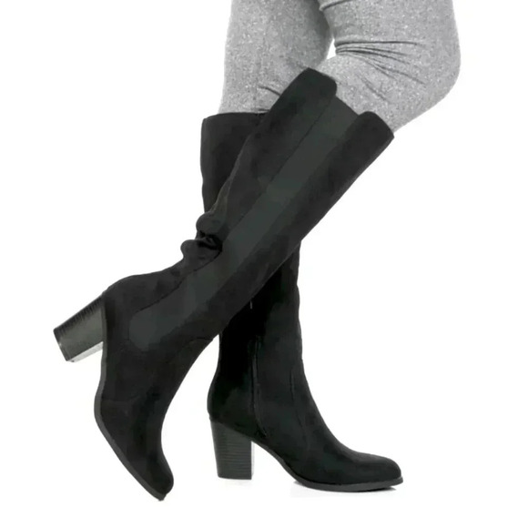Sugar Willetta Women's Knee-High Boots Size 7.5M Black - Picture 1 of 4